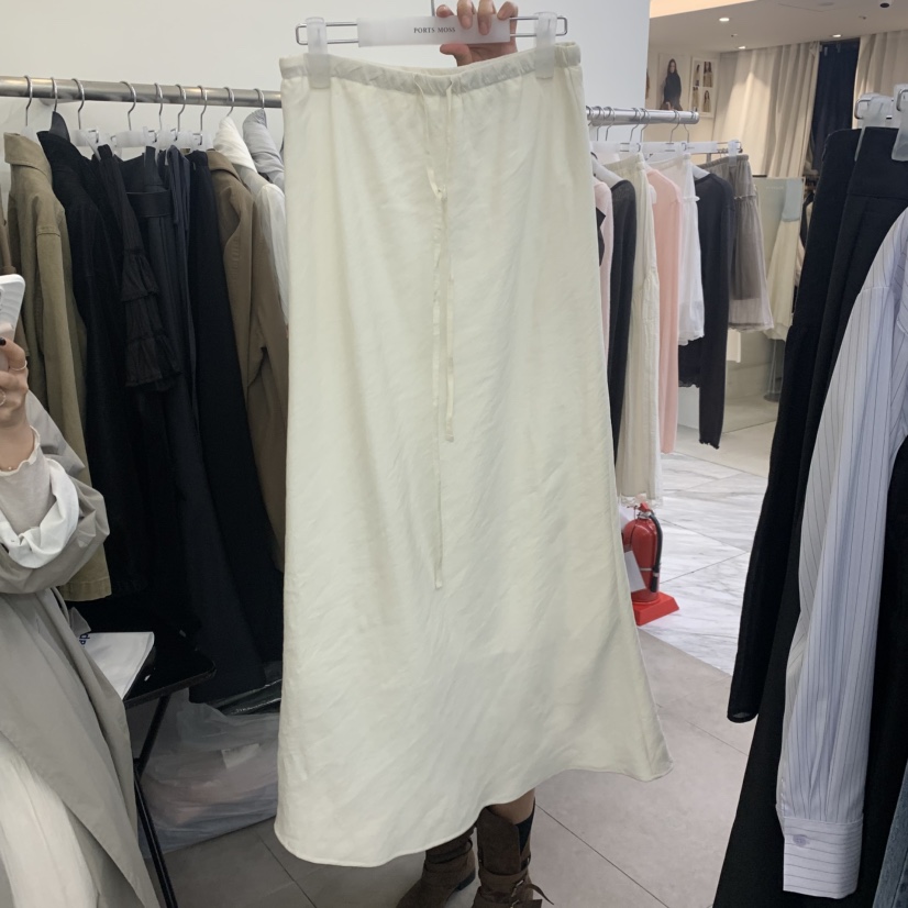 PORTS MOSS韓國代購女裝新款26春夏時尚半身裙中短裙絲綢PORTS MOSS半身裙/中短裙圖色2