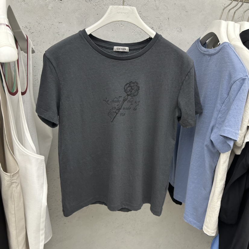 SIXTEEN韓國直郵實拍女裝新款推薦熱賣26春夏休閑職業T恤SIXTEENT恤圖色4