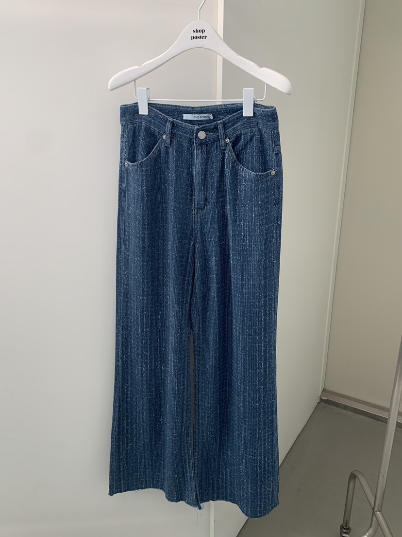 SHOP POSTER韓國代購女裝新品休閑時尚熱賣牛仔褲粗花呢SHOP_POSTER牛仔褲圖色1