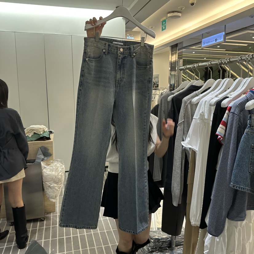 VIVE韓國直郵實拍女裝新品26春夏推薦休閑熱賣職業牛仔褲VIVE牛仔褲圖色1