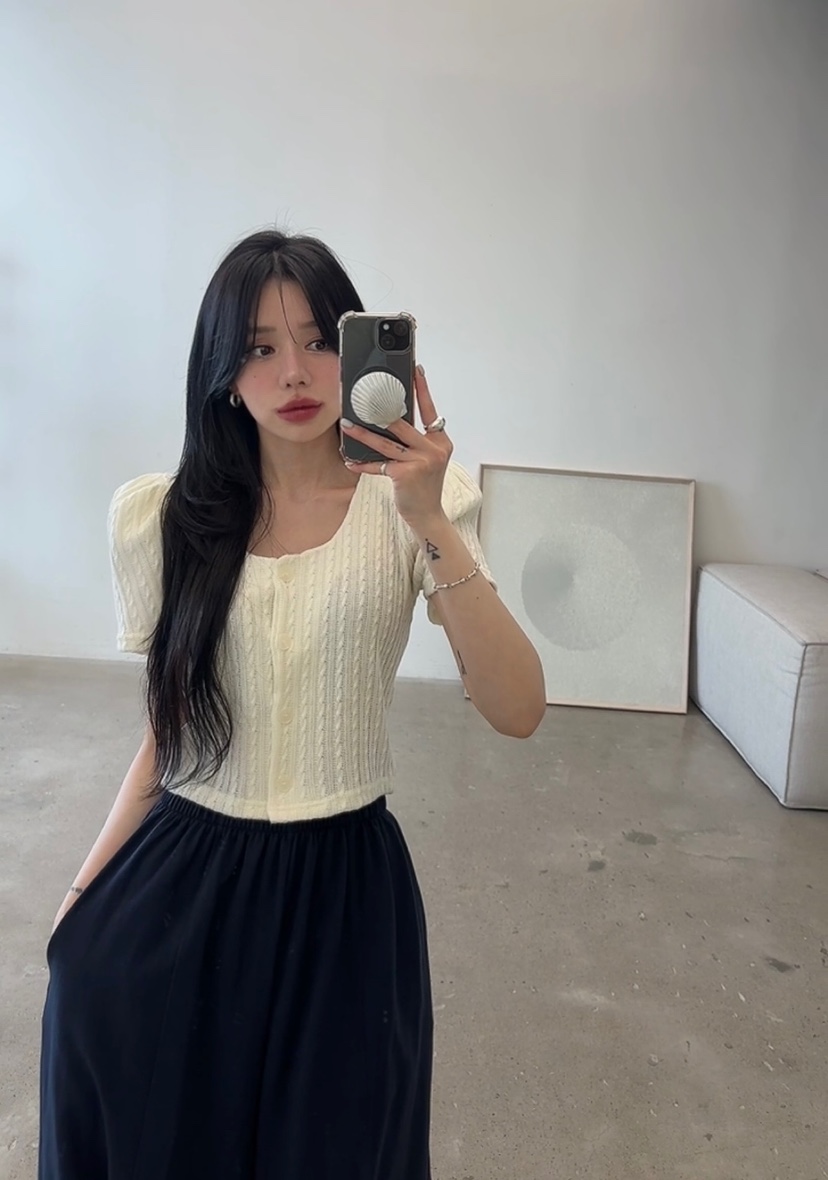 AMUSE SEOUL韓國直郵女裝新款時尚休閑推薦26春夏針織衫AMUSE SEOUL針織衫