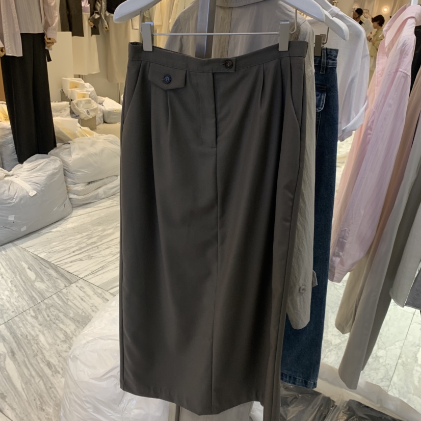 FAVE/FAVOURITE韓國直郵實拍女士新品推薦半身裙中短裙紐扣FAVE/FAVOURITE半身裙/中短裙圖色1