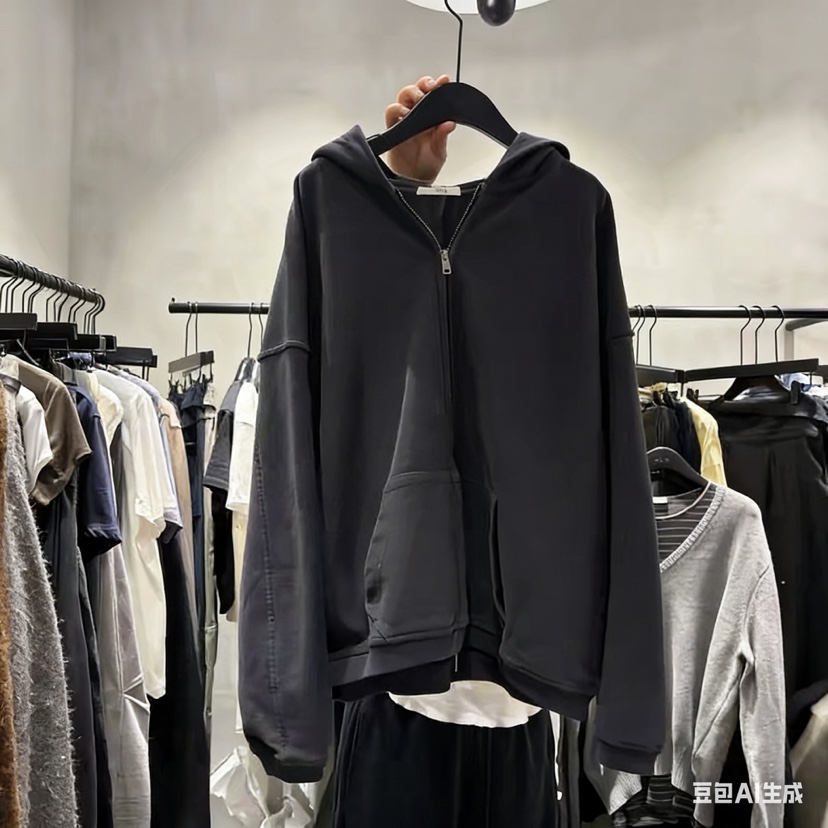 TUG韓國東大門直郵女裝新款26春夏時尚休閑人氣夾克連帽衫TUG夾克圖色1