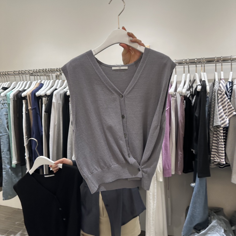 VIVE韓國代購女士新品26春夏職業熱賣推薦時尚人氣休閑馬甲VIVE馬甲圖色2