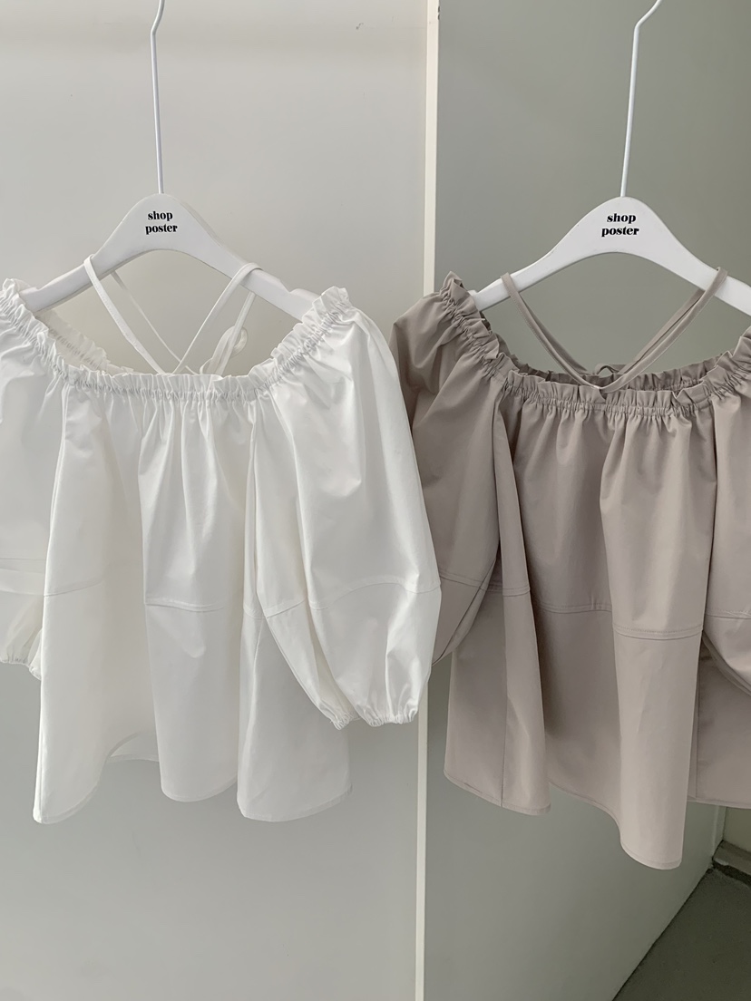 SHOP POSTER韓國代購女士新款推薦熱賣休閑26春夏襯衫蕾絲衫SHOP_POSTER襯衫/蕾絲衫