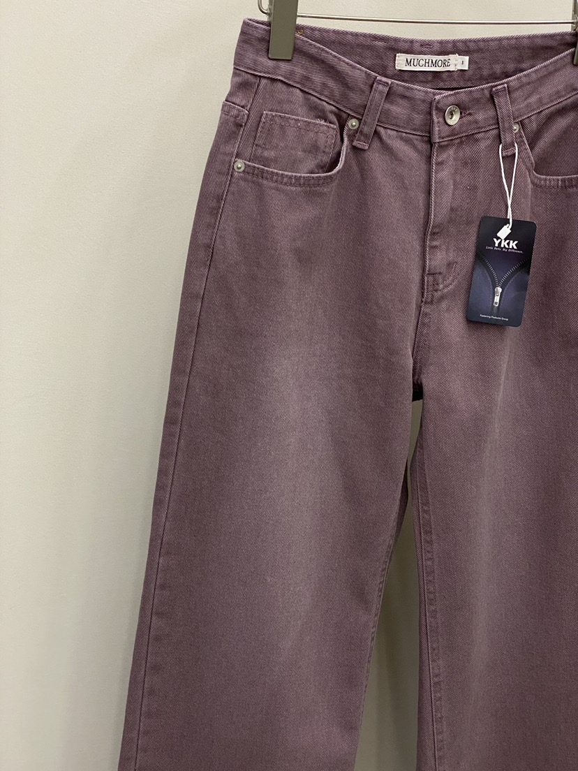 MUCH MORE/JACKPOT韓國東大門代購女裝新款熱賣26春夏牛仔褲MUCH MORE/JACKPOT牛仔褲