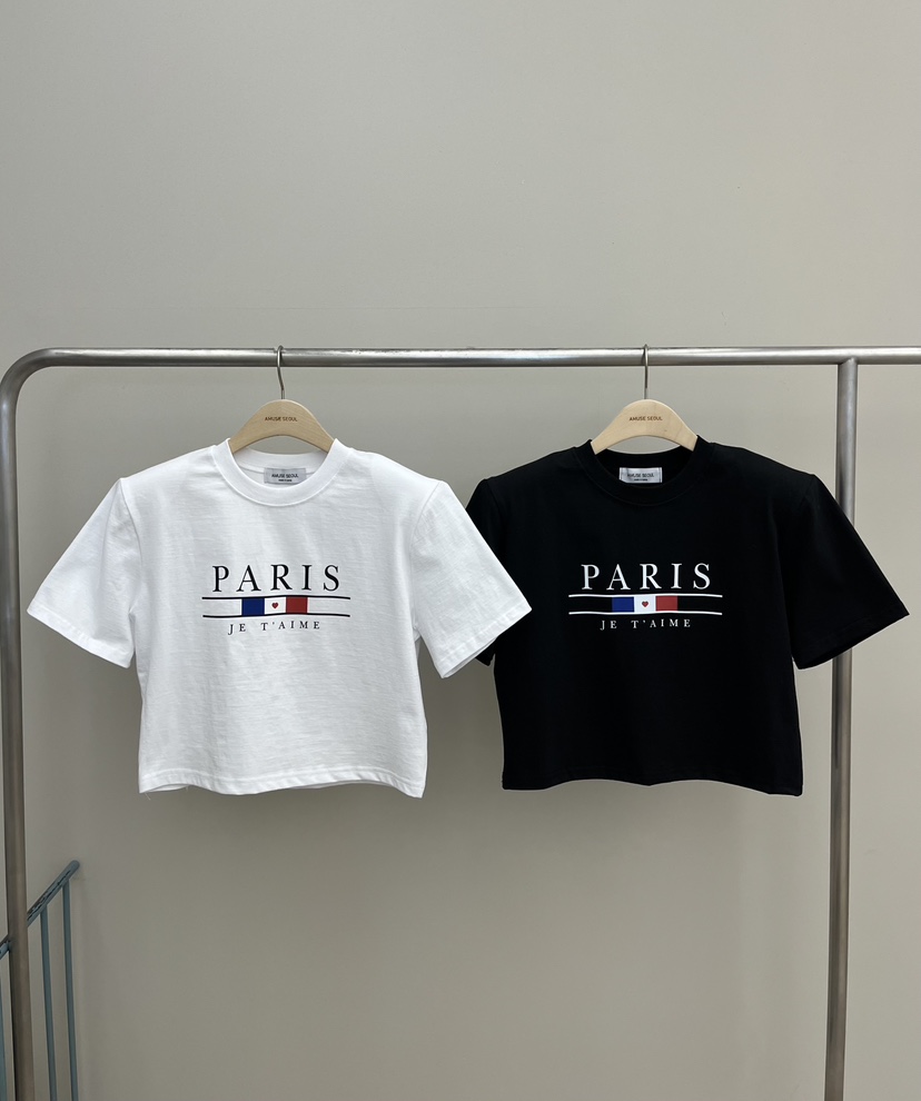 AMUSE SEOUL韓國直郵實拍女裝新品職業熱賣時尚人氣休閑T恤AMUSE SEOULT恤