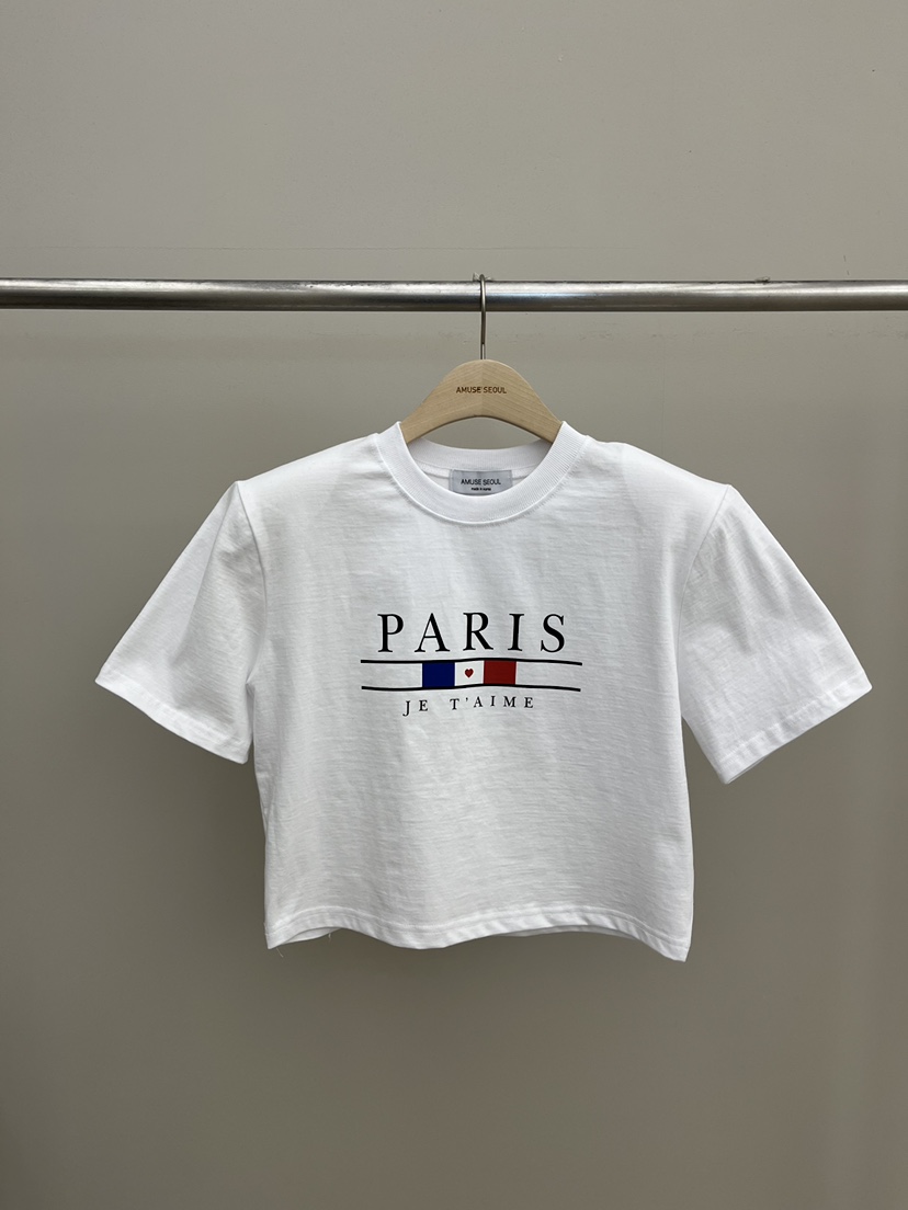 AMUSE SEOUL韓國直郵實拍女裝新品職業熱賣時尚人氣休閑T恤AMUSE SEOULT恤圖色1