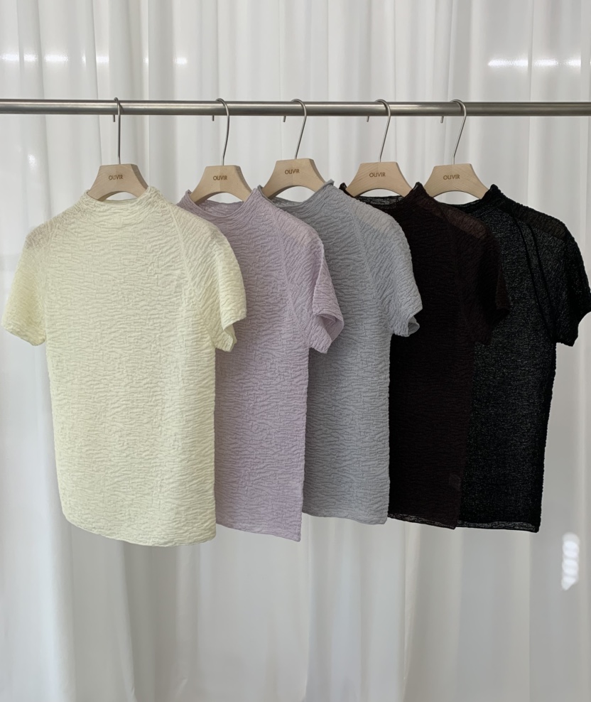 OUVIR韓國東大門代購女士新品熱賣26春夏休閑時尚人氣T恤O.V.R/OUVIRT恤圖色2左二色