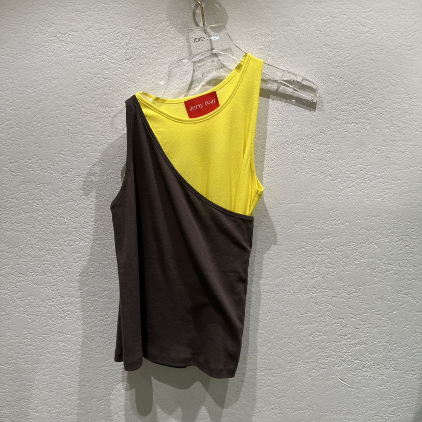 JERRY HALL-P韓國代購女裝新款人氣熱賣吊帶背心假兩件JERRY HALL吊帶/背心圖色1