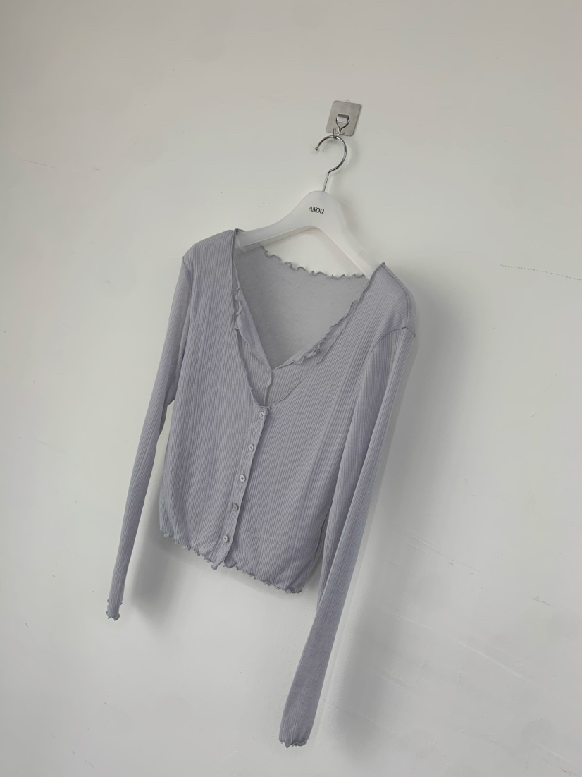 ANOU韓國直郵女士新款時尚職業熱賣26春夏人氣長袖T恤假兩件ANOU長袖T恤