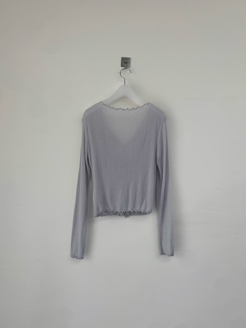 ANOU韓國直郵女士新款時尚職業熱賣26春夏人氣長袖T恤假兩件ANOU長袖T恤