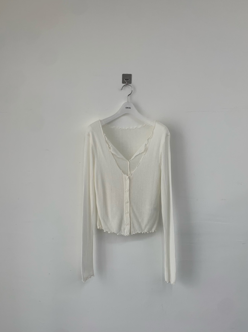 ANOU韓國直郵女士新款時尚職業熱賣26春夏人氣長袖T恤假兩件ANOU長袖T恤圖色1