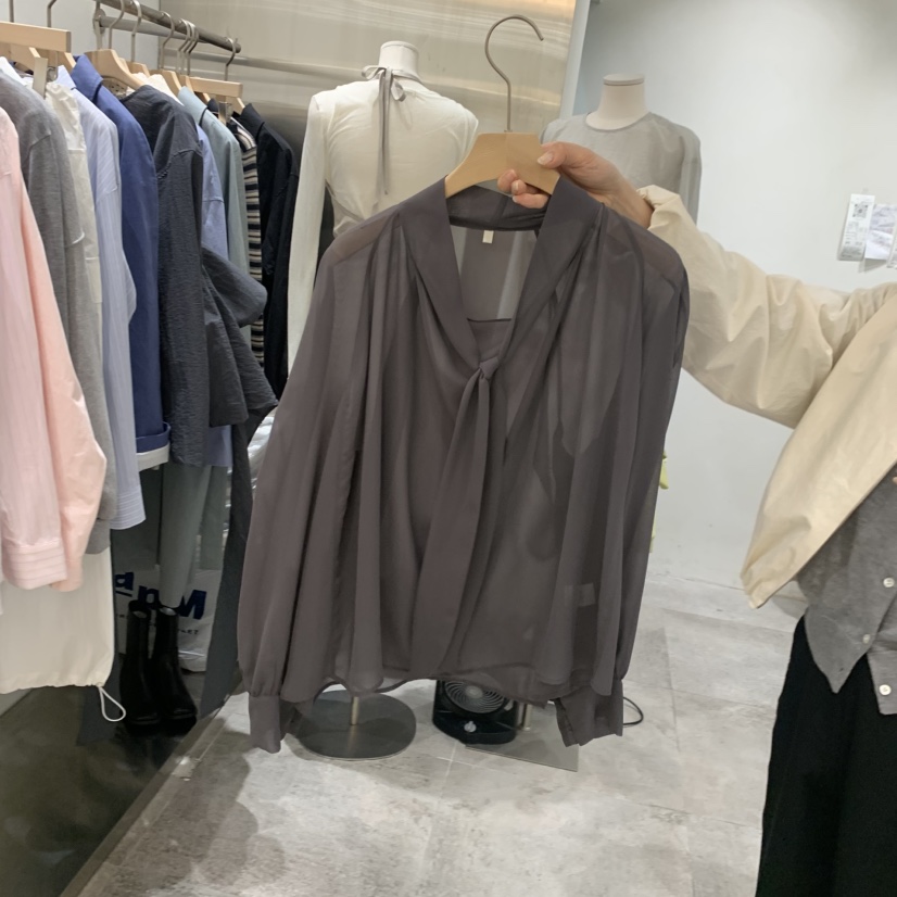 CHAE韓國東大門直郵女裝新款熱賣人氣推薦襯衫蕾絲衫雪紡CHAE襯衫/蕾絲衫圖色2