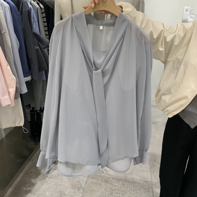 CHAE韓國東大門直郵女裝新款熱賣人氣推薦襯衫蕾絲衫雪紡CHAE襯衫/蕾絲衫圖色3