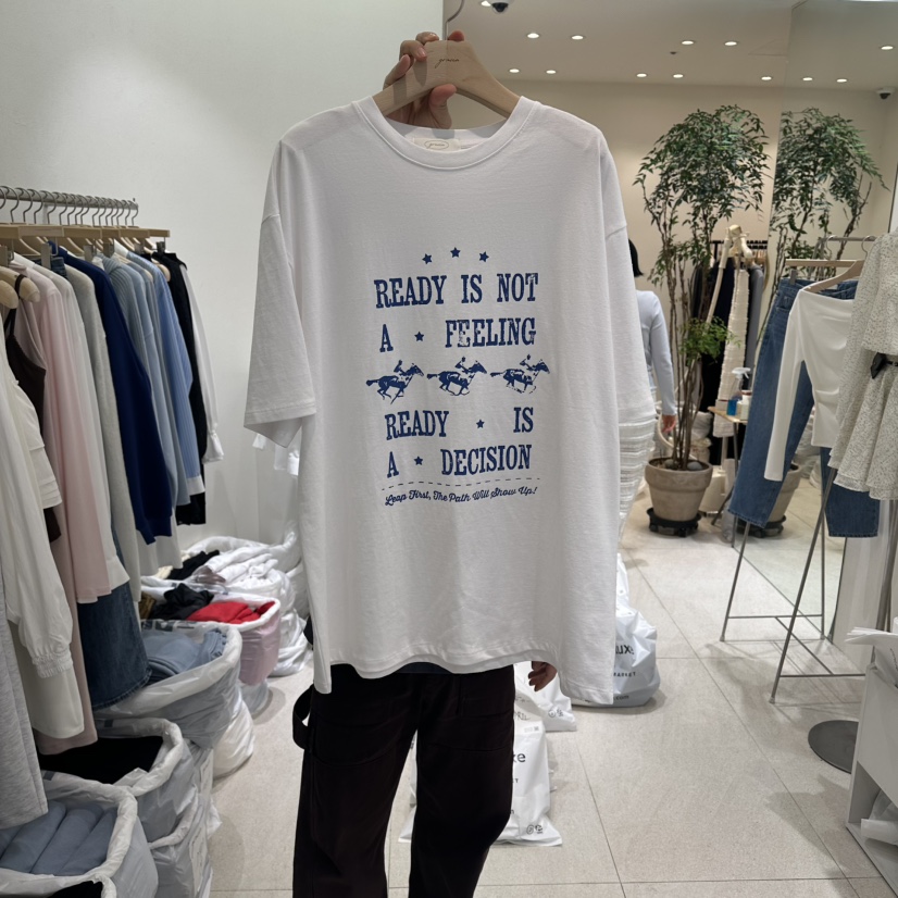 GRACIA韓國直郵女士新品休閑時尚推薦26春夏職業人氣T恤填充GRACIAT恤圖色1