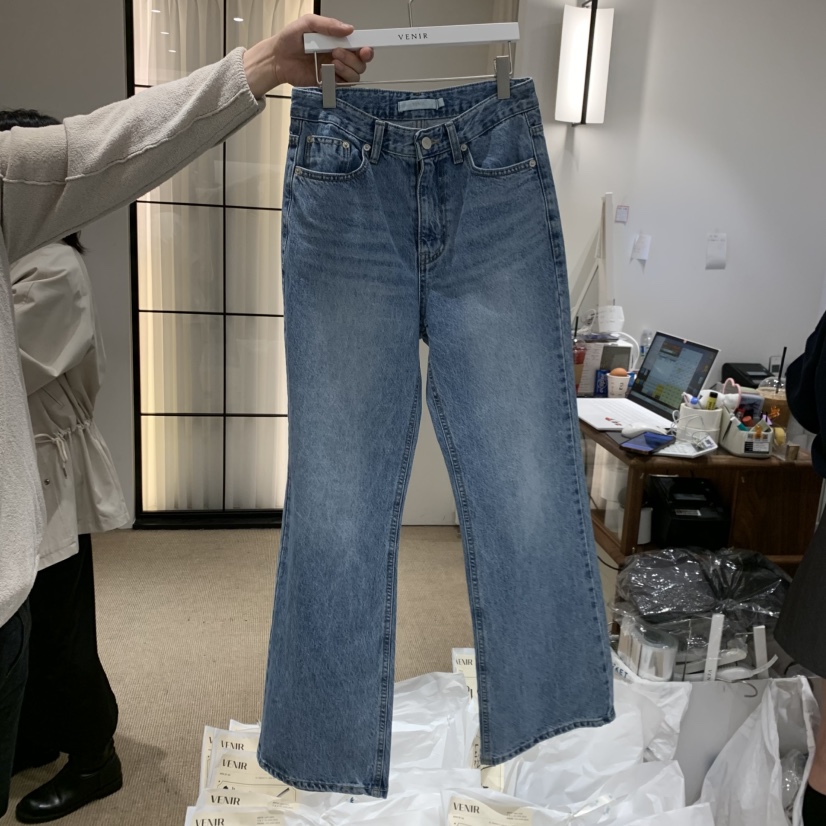 VENIR-a韓國代購女裝新款職業時尚26春夏人氣推薦牛仔褲VENIR-a牛仔褲圖色1