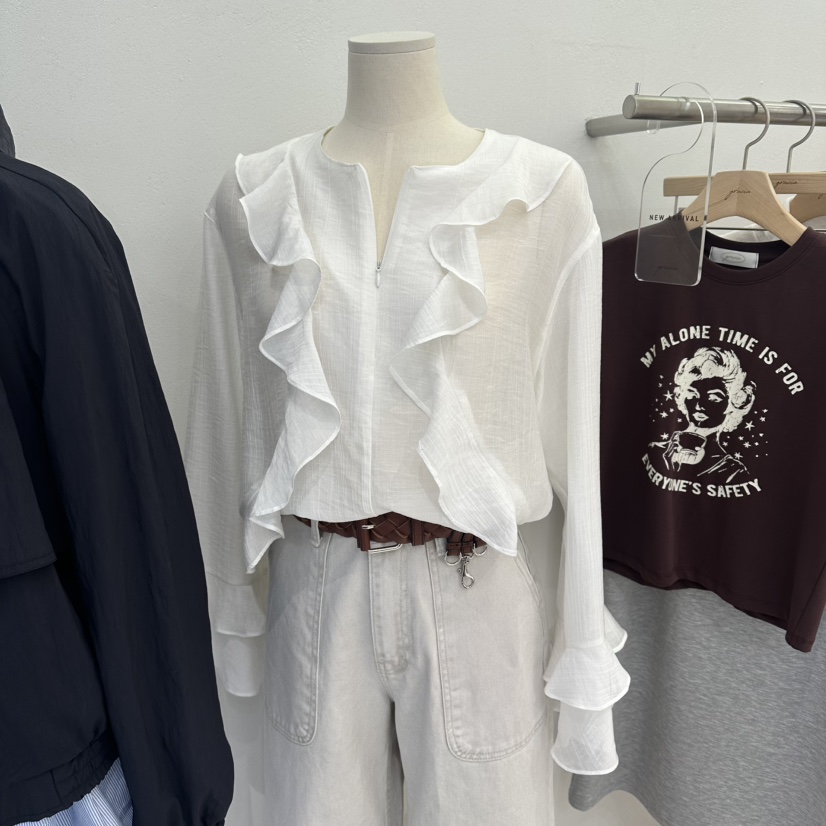 GRACIA韓國直郵女士新品職業26春夏推薦人氣熱賣襯衫蕾絲衫GRACIA襯衫/蕾絲衫