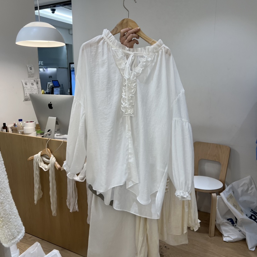 FOREST韓國東大門直郵女裝新品時尚休閑人氣26春夏襯衫蕾絲衫FOREST襯衫/蕾絲衫圖色2