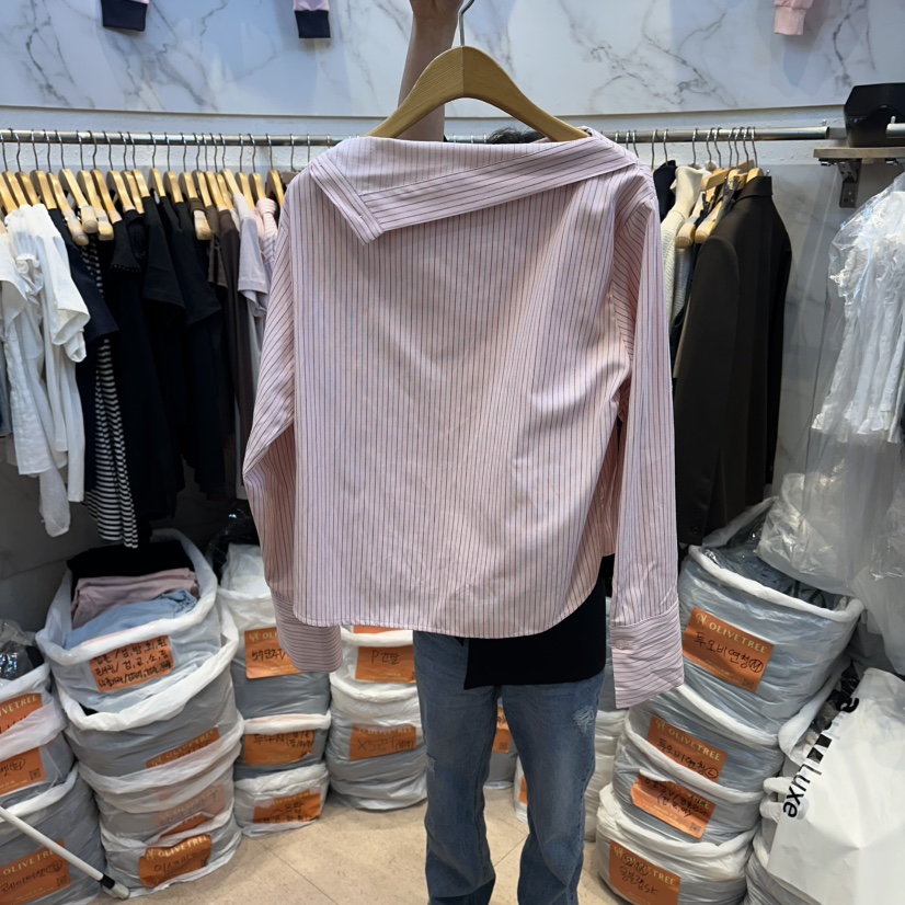 OLIVE TrEE韓國直郵實拍女裝新款時尚職業26春夏襯衫蕾絲衫OLIVE TrEE襯衫/蕾絲衫