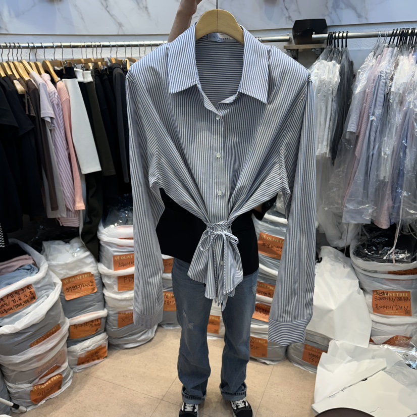 OLIVE TrEE韓國直郵實拍女士新品熱賣推薦職業襯衫蕾絲衫OLIVE TrEE襯衫/蕾絲衫圖色1