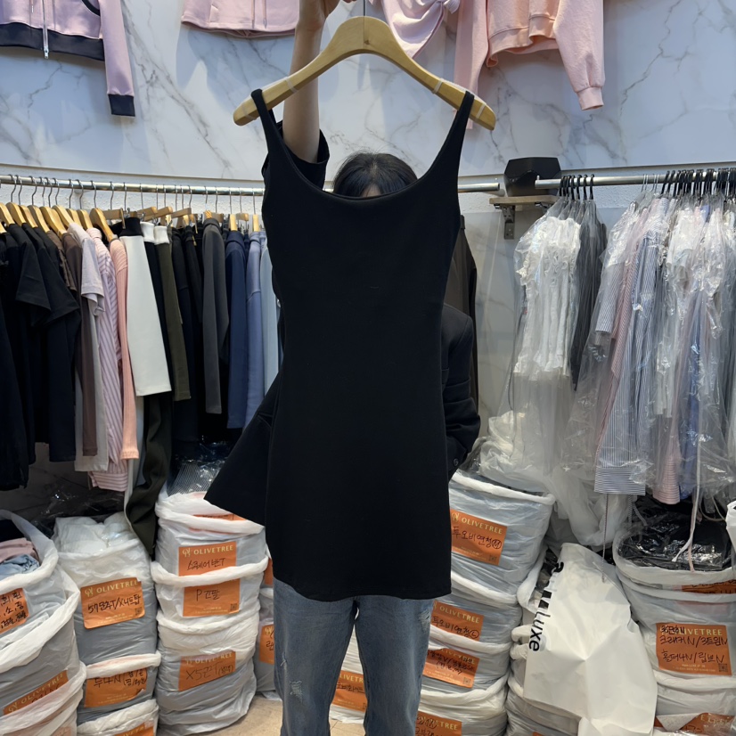 OLIVE TrEE韓國東大門直郵女士新款職業熱賣吊帶背心條紋OLIVE TrEE吊帶/背心