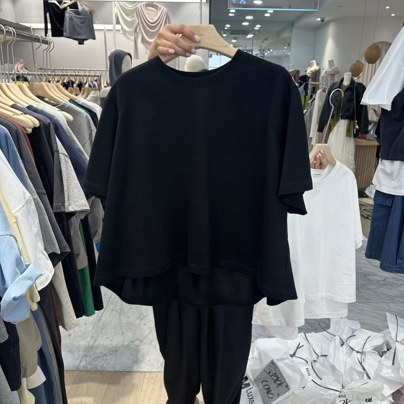 REVE-L韓國直郵女裝新品時尚職業熱賣休閑人氣26春夏T恤REVE-LT恤圖色3