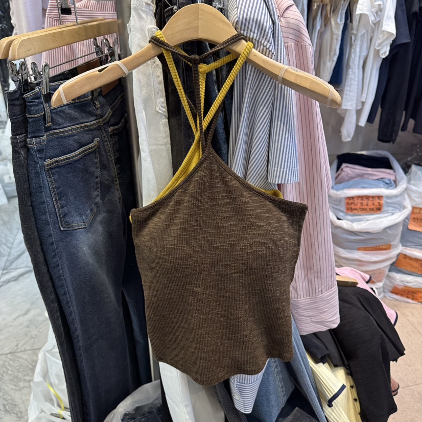 OLIVE TrEE韓國東大門代購女裝新款26春夏人氣時尚吊帶背心OLIVE TrEE吊帶/背心圖色2