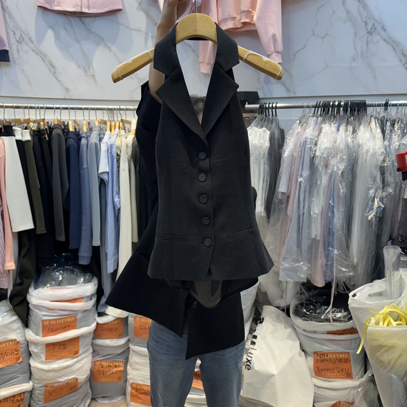 OLIVE TrEE韓國直郵女裝新品職業休閑26春夏推薦人氣馬甲OLIVE TrEE馬甲圖色2