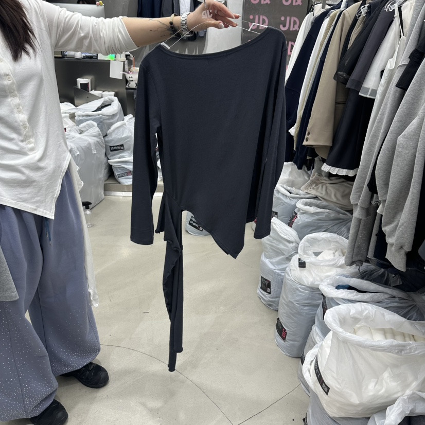 JUDYQUE韓國代購女士新款熱賣26春夏休閑推薦時尚長袖T恤JUDYQUE長袖T恤