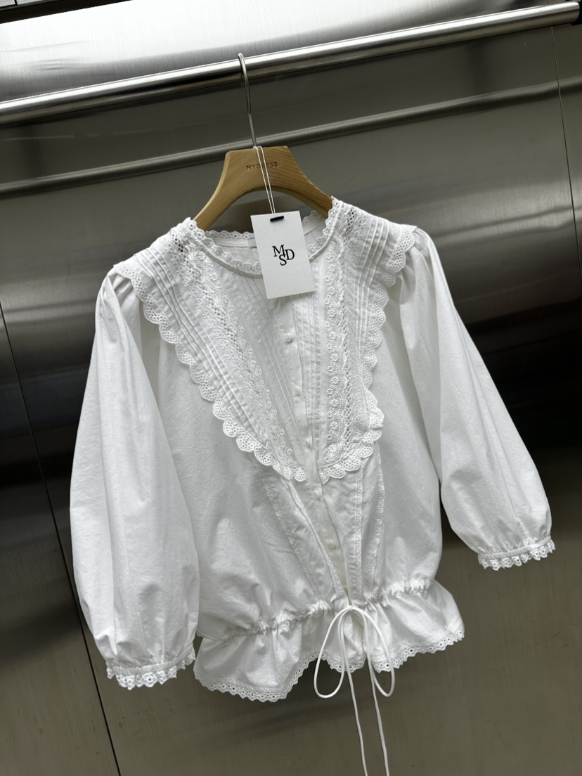 MYDRESS韓國直郵實拍女裝新品職業熱賣人氣休閑襯衫蕾絲衫MYDRESS襯衫/蕾絲衫