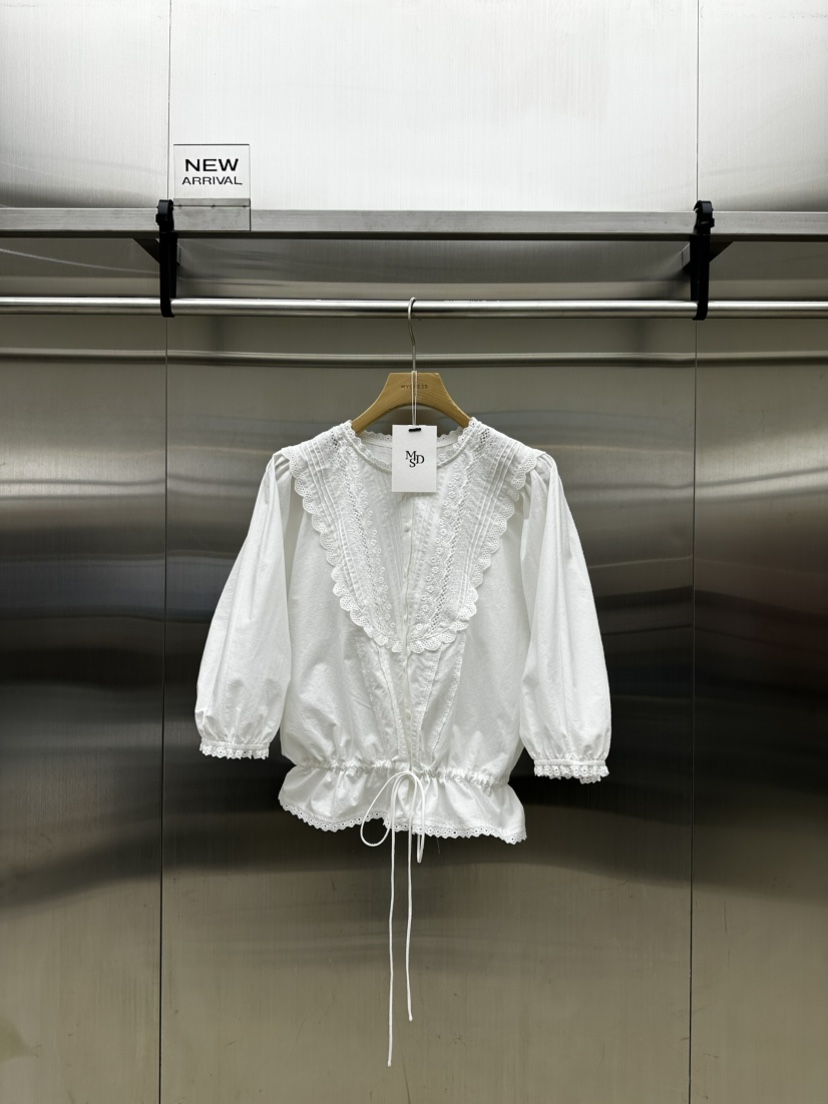MYDRESS韓國直郵實拍女裝新品職業熱賣人氣休閑襯衫蕾絲衫MYDRESS襯衫/蕾絲衫圖色1