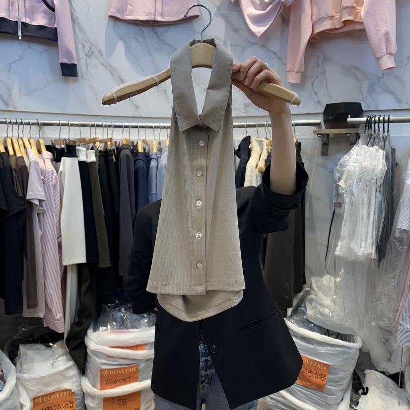 OLIVE TrEE韓國東大門直郵女士新品職業人氣推薦休閑馬甲OLIVE TrEE馬甲圖色2