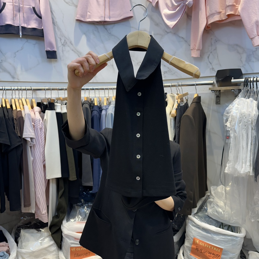 OLIVE TrEE韓國東大門直郵女士新品職業人氣推薦休閑馬甲OLIVE TrEE馬甲圖色3