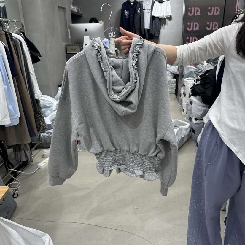 JUDYQUE韓國東大門直郵女裝新品推薦熱賣26春夏夾克連帽衫JUDYQUE夾克