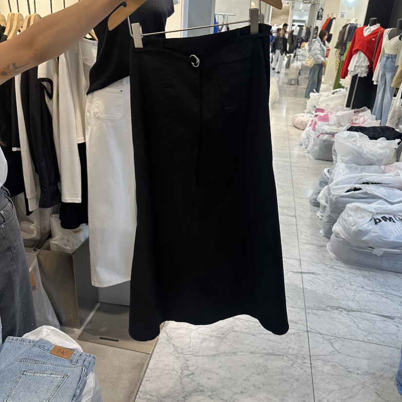 HABLE韓國東大門代購女士新款26春夏人氣休閑熱賣長裙喇叭HABLE長裙圖色2