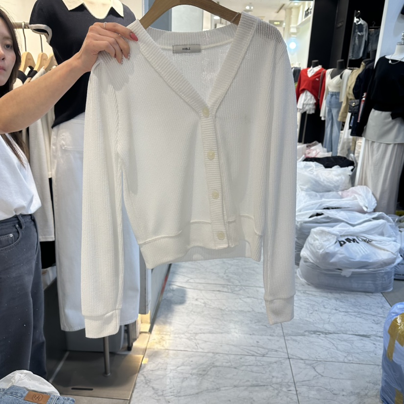 HABLE韓國直郵實拍女裝新品推薦時尚26春夏休閑針織衫羊毛衫HABLE針織衫圖色1