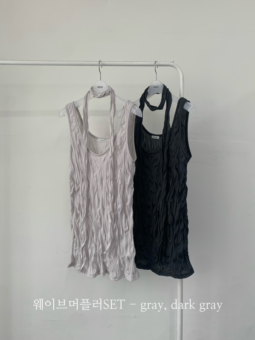 ANOU韓國代購女裝新款熱賣職業推薦26春夏吊帶背心含圍巾ANOU吊帶/背心