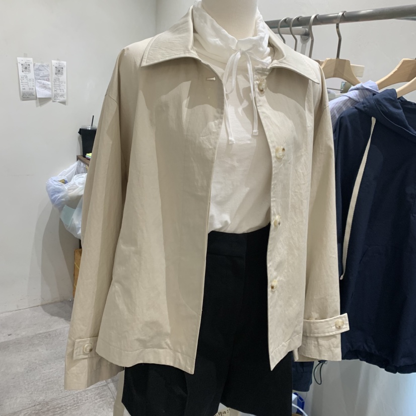 CHAE韓國東大門直郵女裝新款熱賣26春夏推薦人氣夾克含腰帶CHAE夾克圖色1