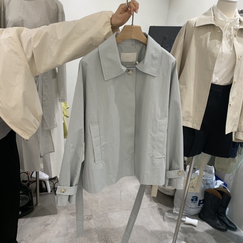 CHAE韓國東大門直郵女裝新款熱賣26春夏推薦人氣夾克含腰帶CHAE夾克圖色2