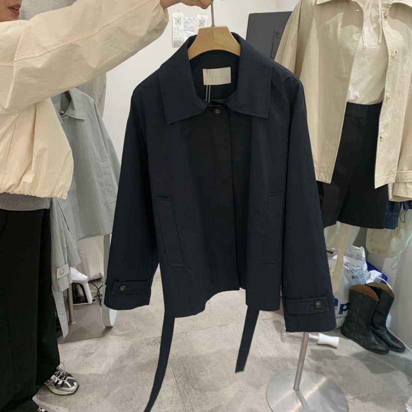 CHAE韓國東大門直郵女裝新款熱賣26春夏推薦人氣夾克含腰帶CHAE夾克圖色3