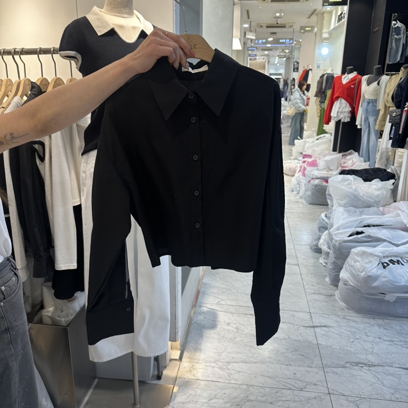 HABLE韓國直郵女士新款時尚職業推薦26春夏熱賣襯衫蕾絲衫HABLE襯衫/蕾絲衫圖色2