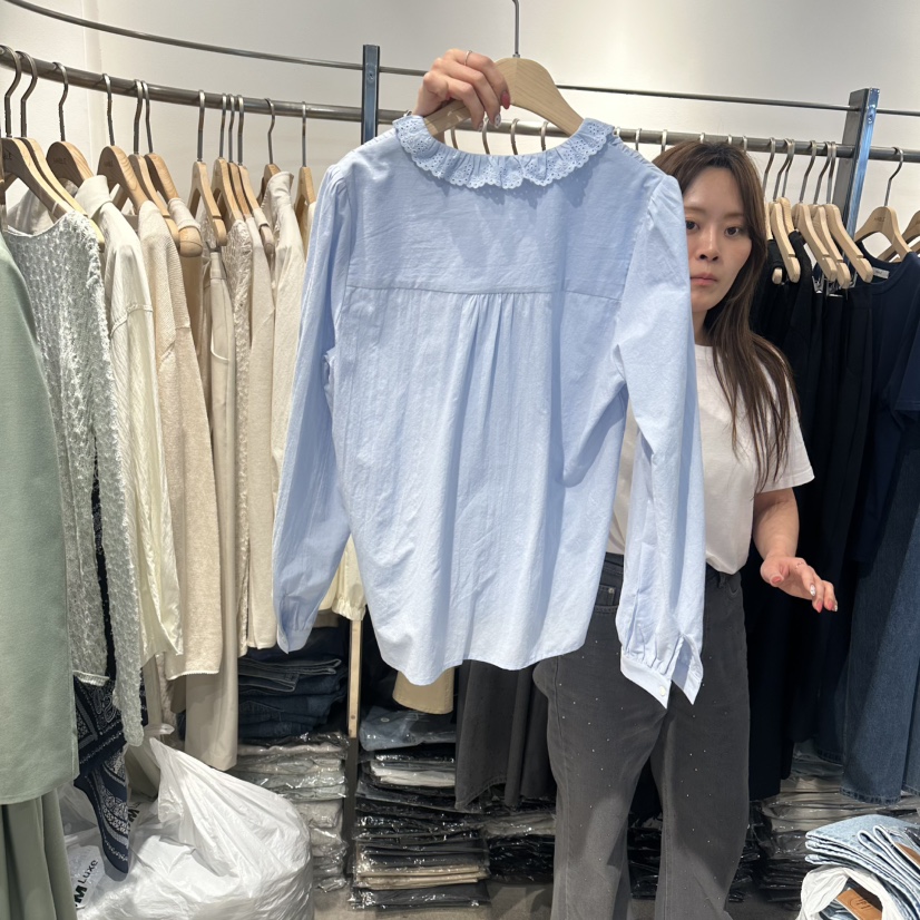 HABLE韓國東大門代購女士新款職業人氣休閑熱賣襯衫蕾絲衫HABLE襯衫/蕾絲衫