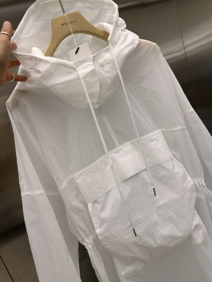 MYDRESS韓國代購女士新品推薦26春夏人氣長款風衣連帽衫長款MYDRESS長款風衣