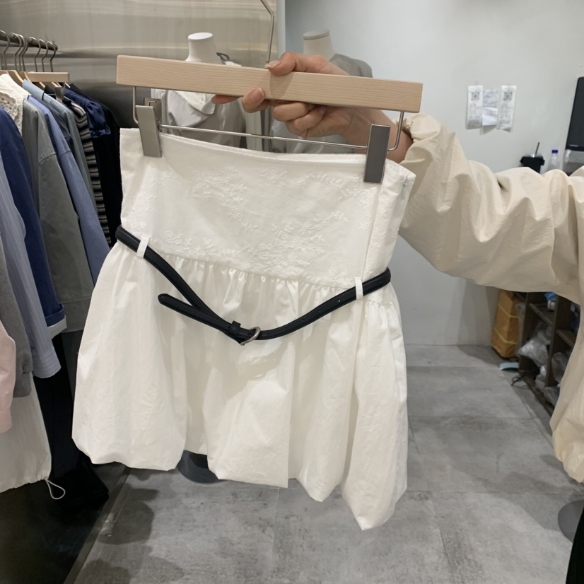 CHAE韓國東大門直郵女士新品26春夏熱賣短裙不含腰帶含腰繩CHAE短裙圖色1