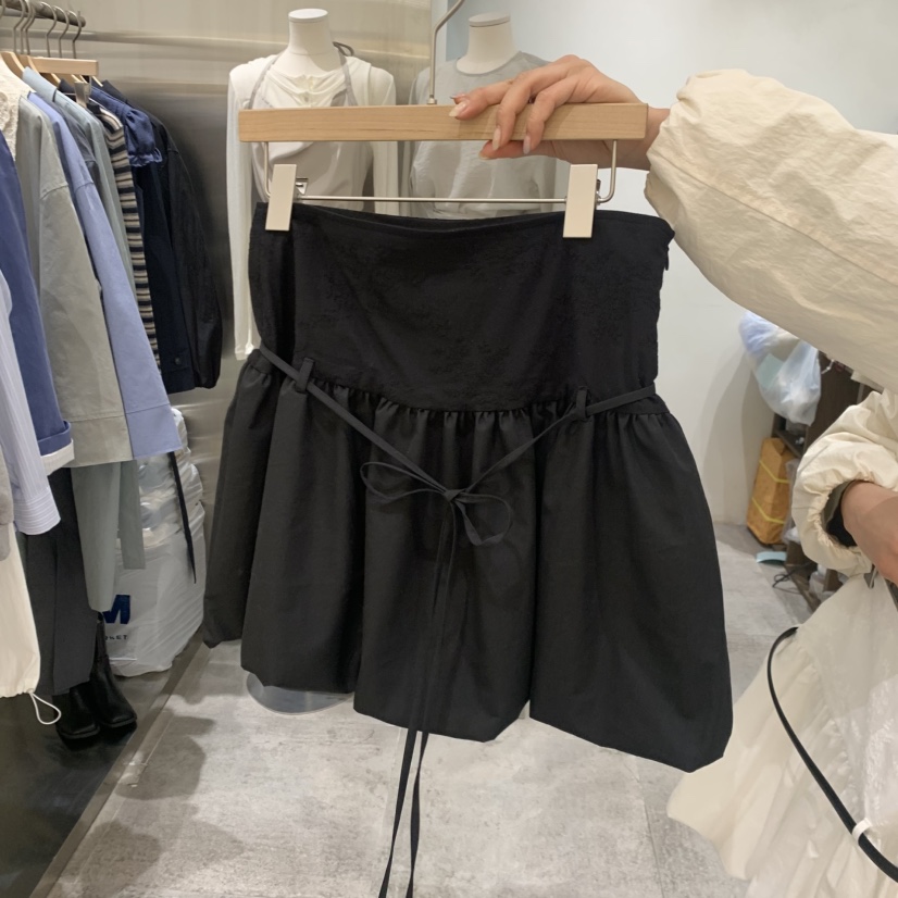 CHAE韓國東大門直郵女士新品26春夏熱賣短裙不含腰帶含腰繩CHAE短裙圖色2