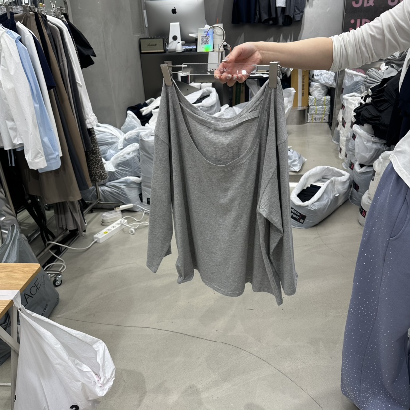 JUDYQUE韓國代購女士新款休閑熱賣推薦人氣時尚26春夏長袖T恤JUDYQUE長袖T恤