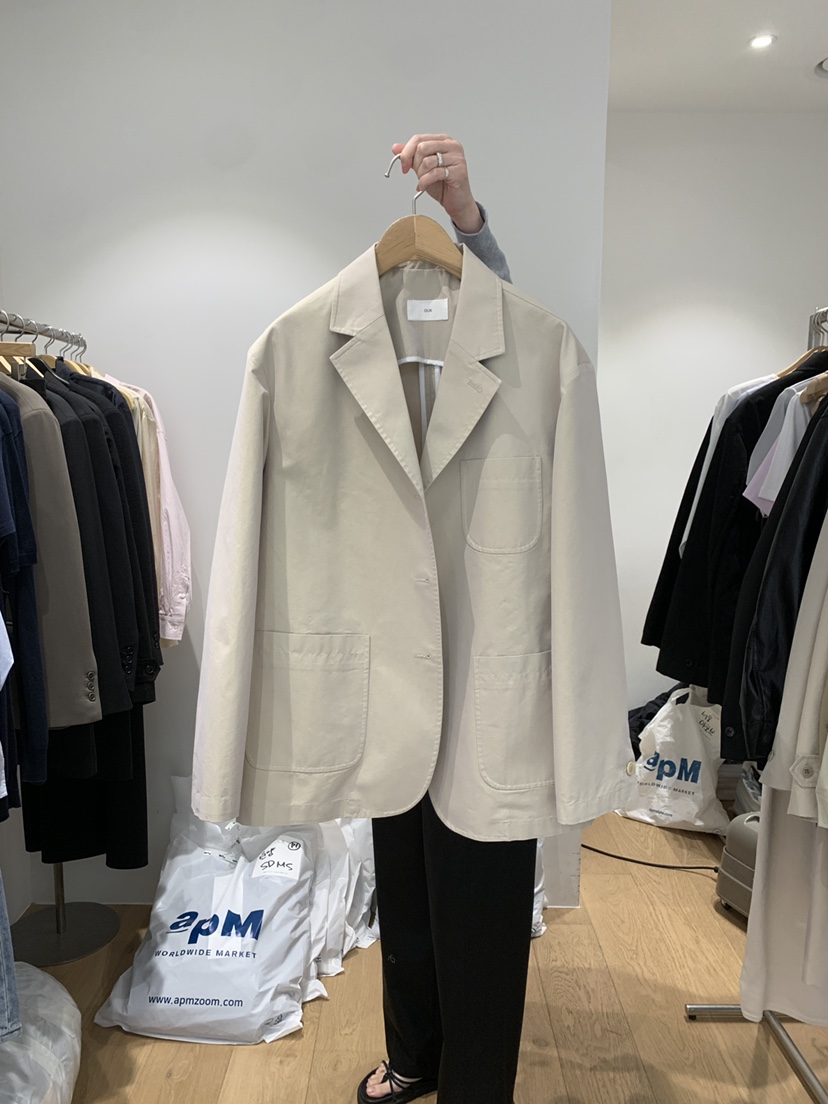 OUR-A/NOVAE韓國東大門代購女裝新款休閑人氣夾克水洗棉OUR/NOVAE夾克圖色1