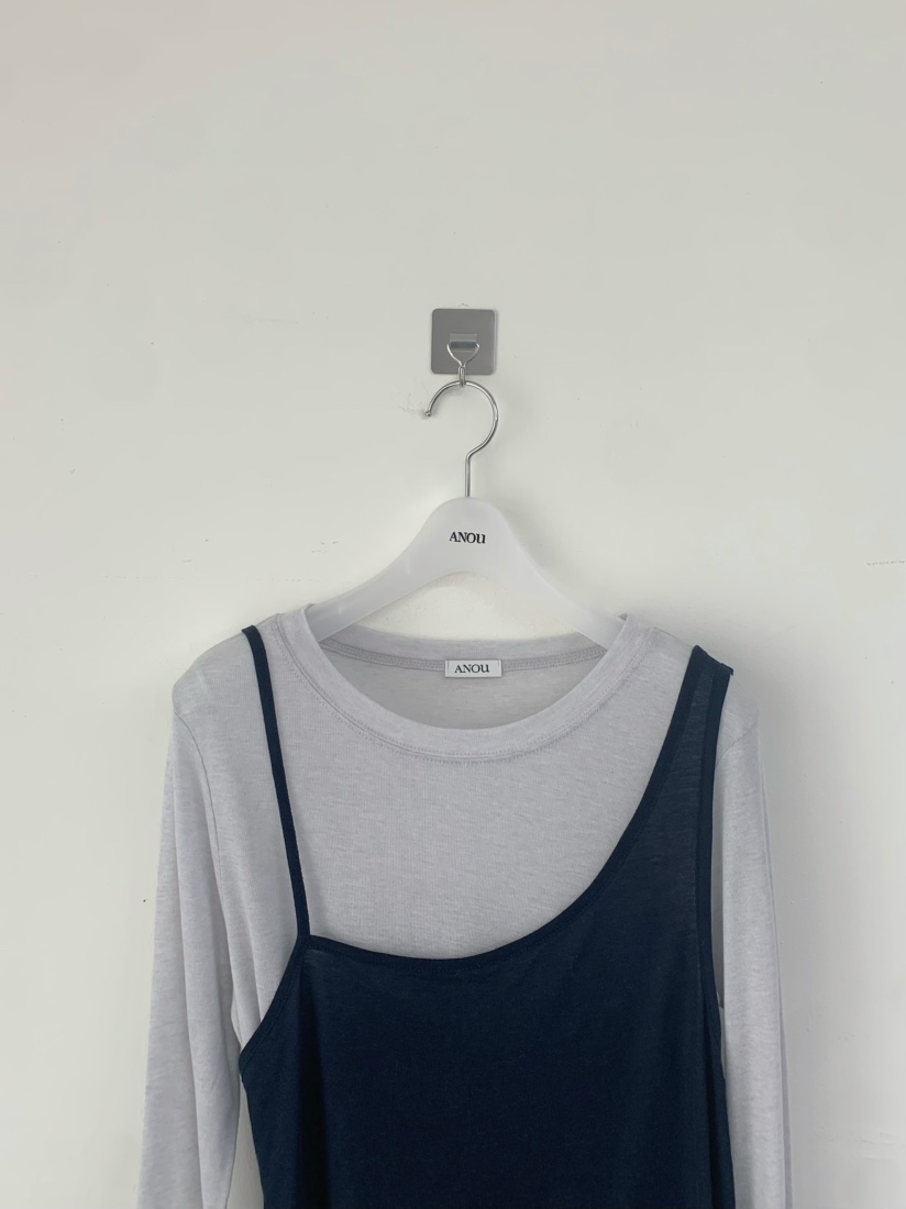 ANOU韓國代購女士新款人氣26春夏時尚職業推薦休閑長袖T恤ANOU長袖T恤