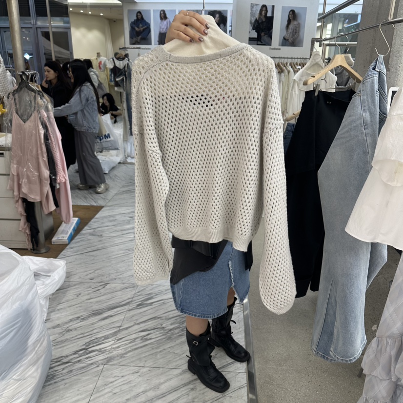 AMOEBA韓國直郵女裝新品人氣熱賣時尚26春夏休閑針織衫套裝AMOEBA針織衫